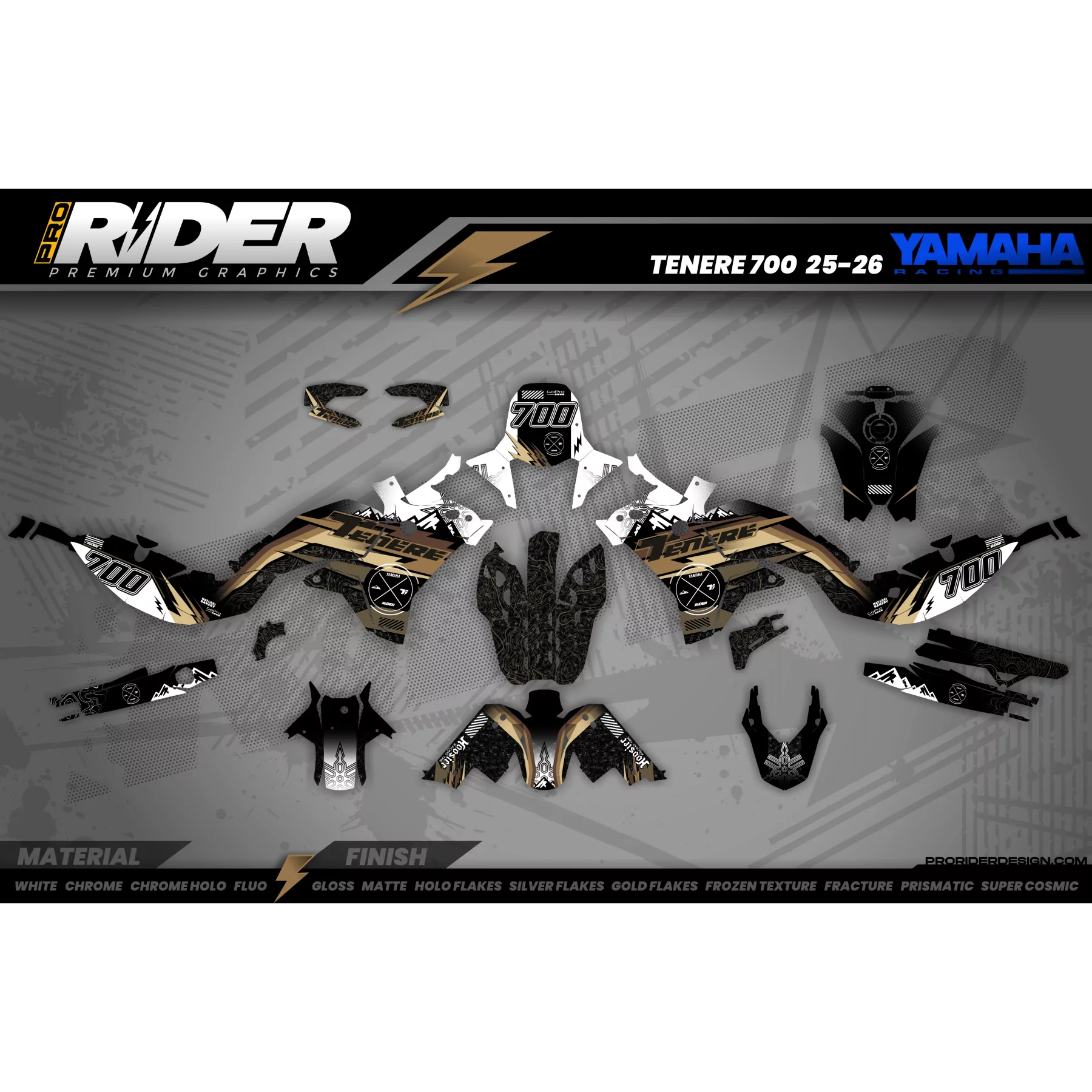 Kit adesivos moto Kit adesivos 700 Yamaha Ténéré | Vakol