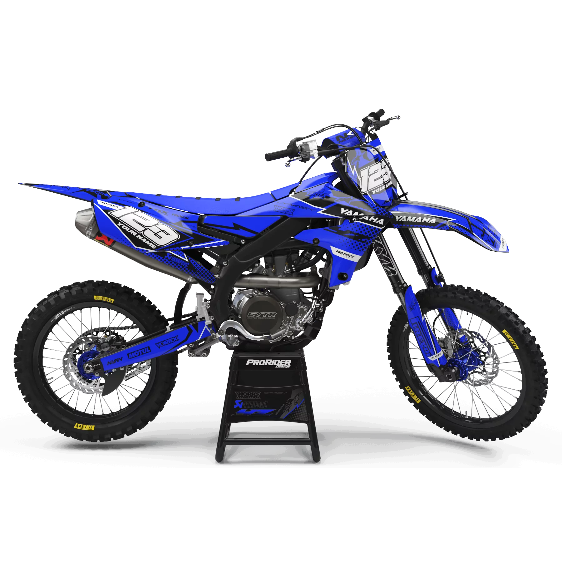 Kit adhesivos moto KIT ADHESIVOS Motocross YAMAHA VERTEX BLEU