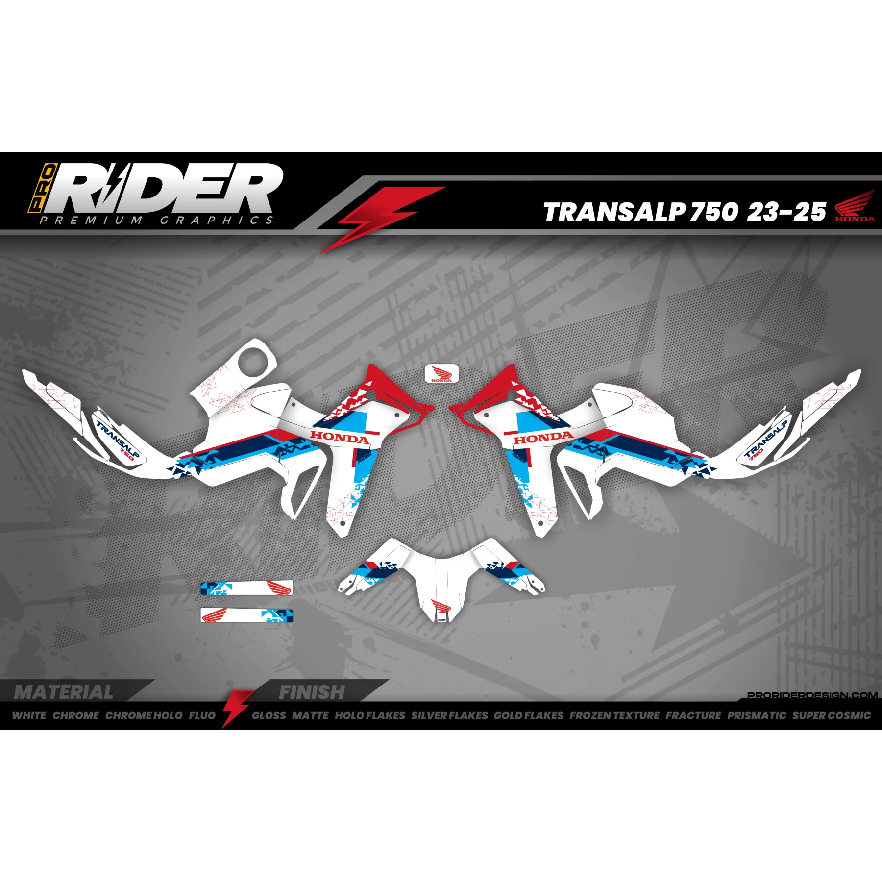Motorstickerset STICKERSET HONDA 750 TRANSALP | Hanova