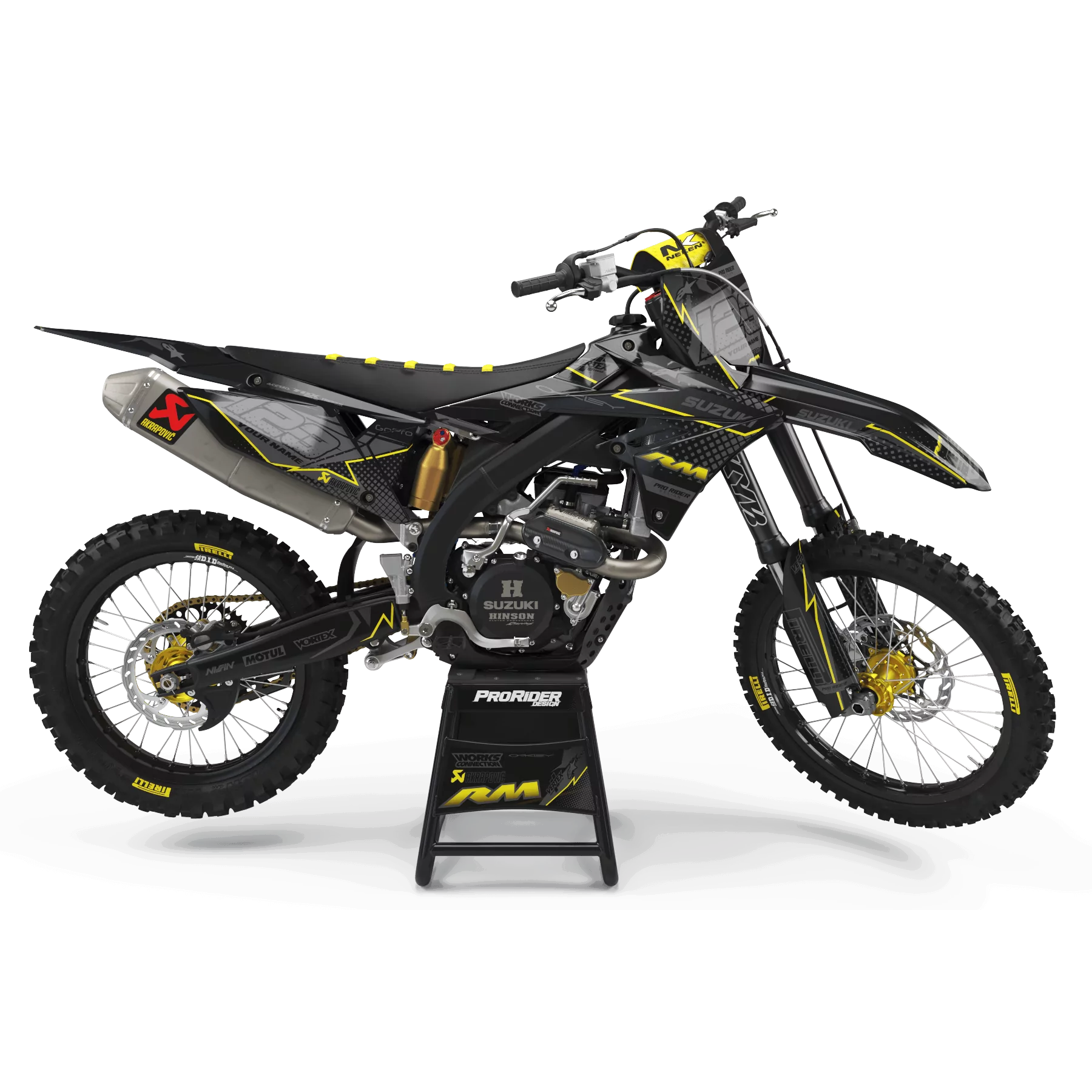 Kit adesivos moto KIT ADESIVOS Motocross SUZUKI VERTEX BLACK