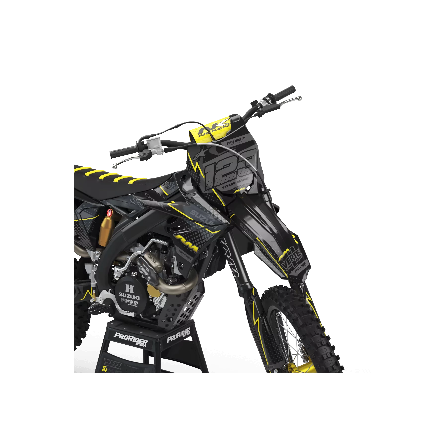 Kit adhesivos moto KIT ADHESIVOS Motocross SUZUKI VERTEX BLACK