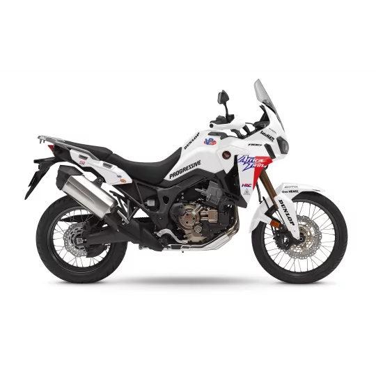 Kit de adesivos moto Kit adesivos HONDA AFRICA TWIN | Team PROGRESSIVE white