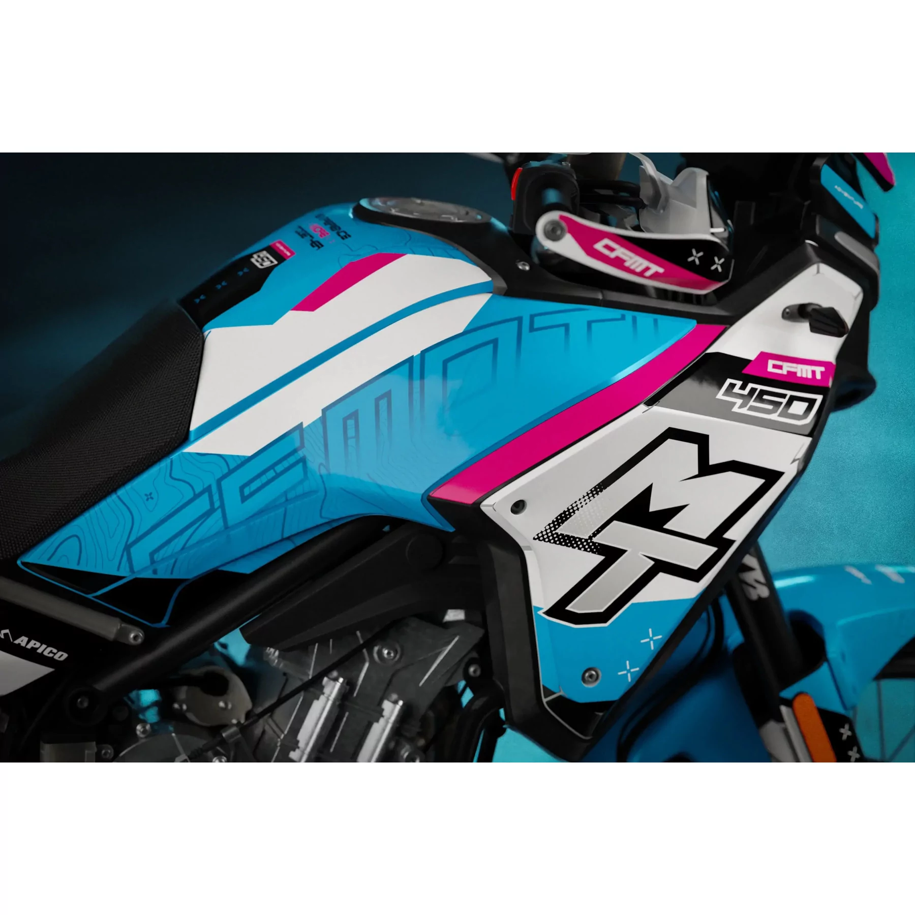 Kit adhesivos moto Kit adhesivos moto CFMOTO 450MT / 700MT / 800MT | Motark