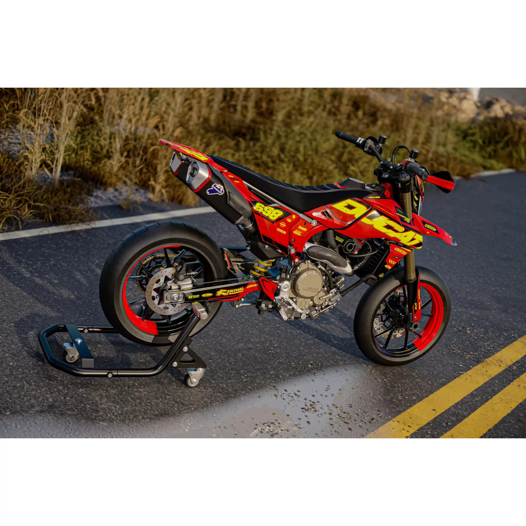 Stickerset moto STICKERSET MOTO DUCATI HYPERMOTARD 698 MONO | Hypana