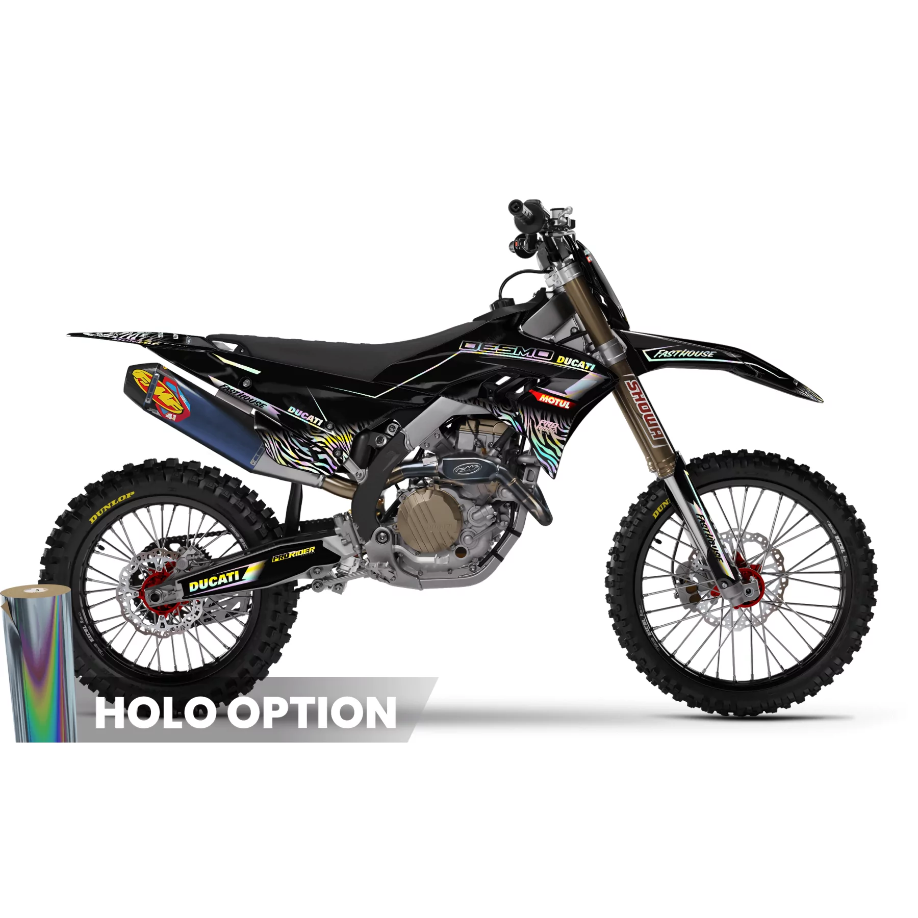 Stickerset moto STICKERSET MOTOCROSS DUCATI | Faenza