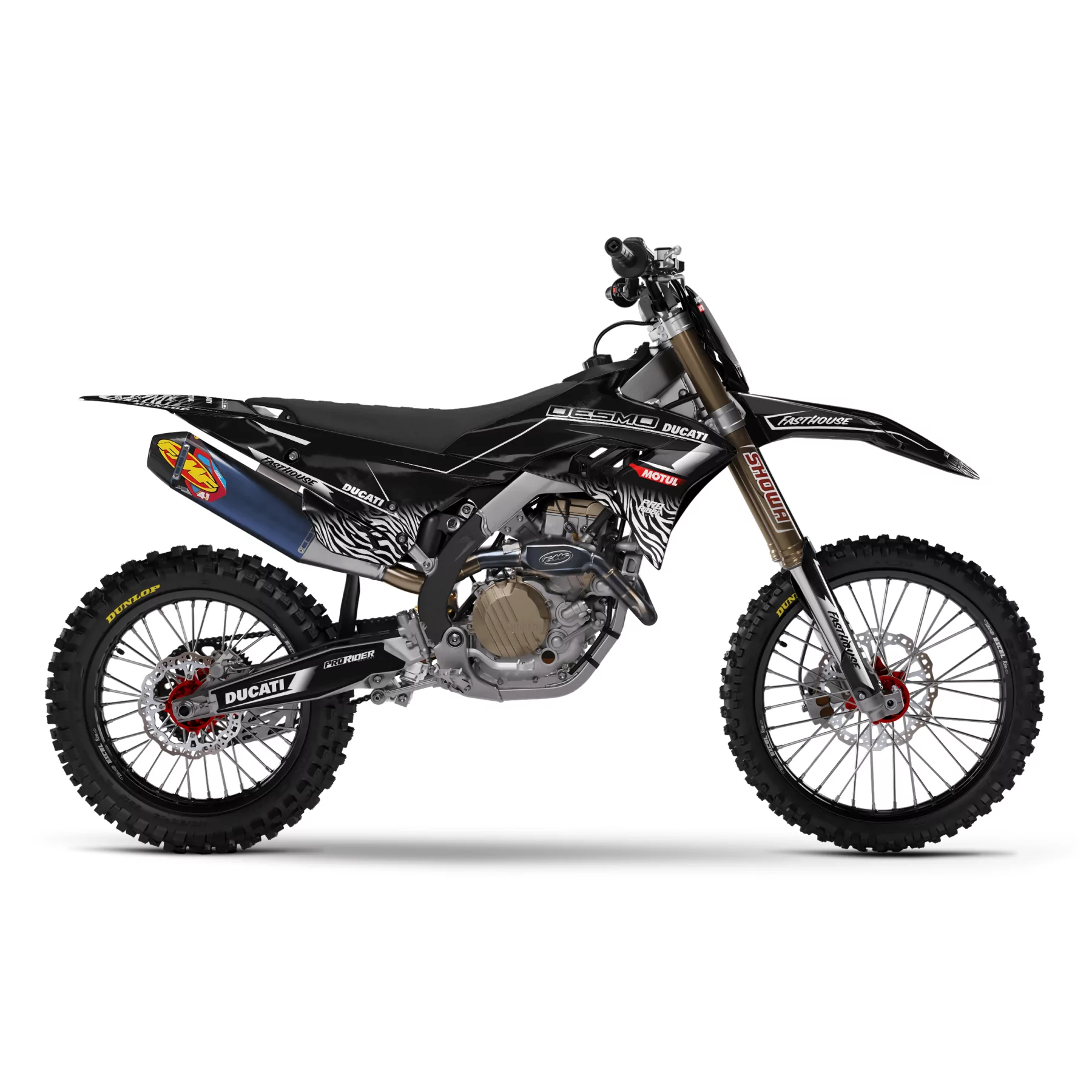 Stickerset moto STICKERSET MOTOCROSS DUCATI | Faenza