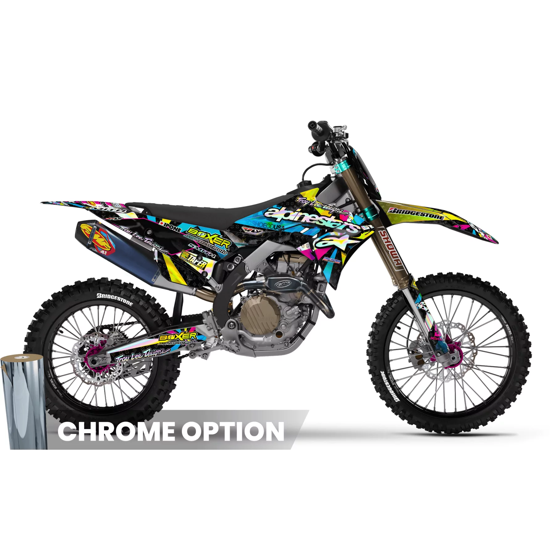 Stickerset moto STICKERSET MOTOCROSS DUCATI | Alpinestars multi