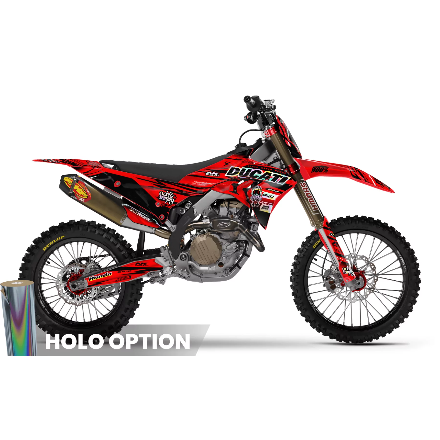 Stickerset motor STICKERSET MOTOCROSS DUCATI | Bellpuig
