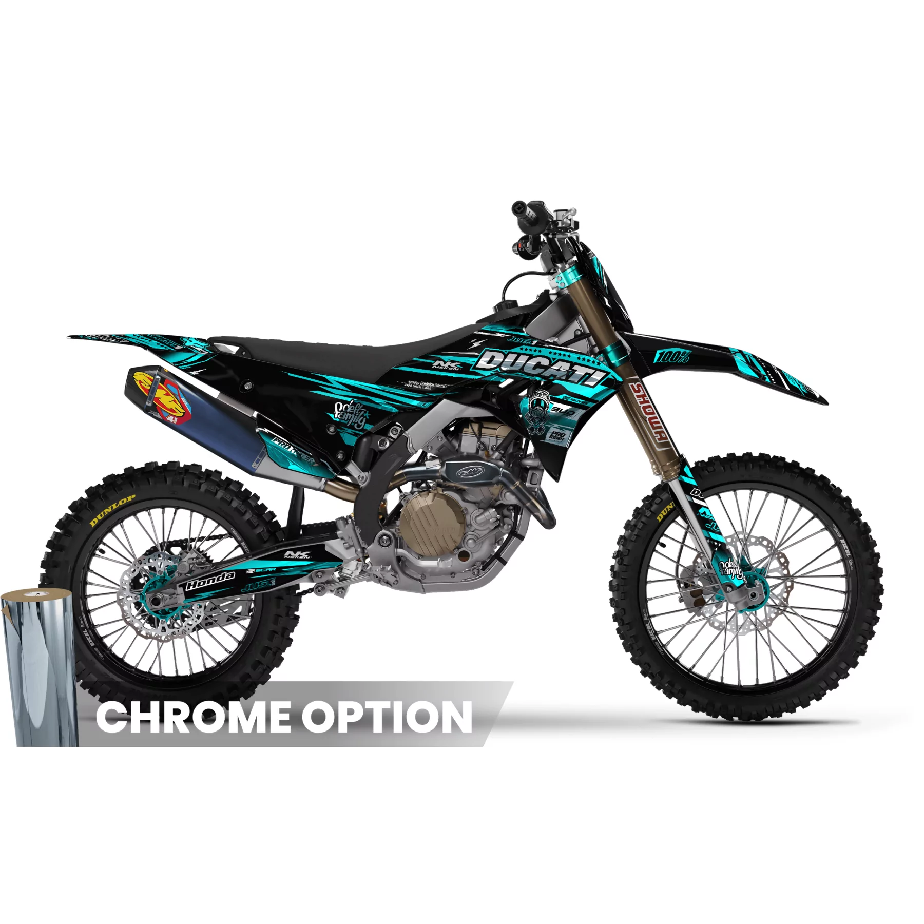 Stickerset motor STICKERSET MOTOCROSS DUCATI | Sevlievo