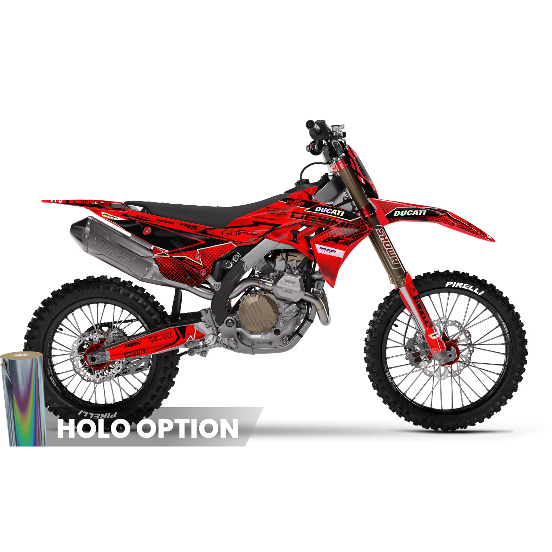 Stickerset motor STICKERSET MOTOCROSS DUCATI | Loket