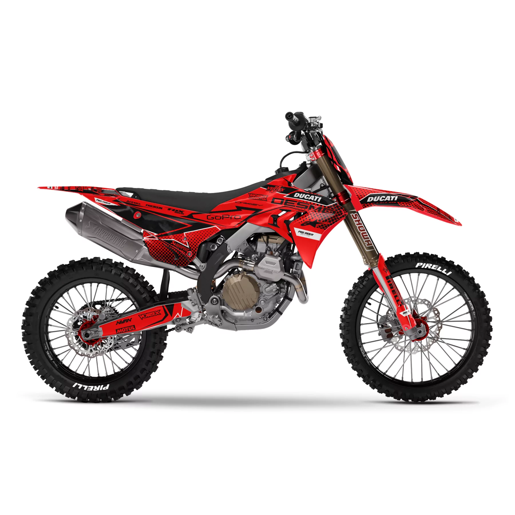 Kit adesivos moto Kit adesivos MOTOCROSS DUCATI | Loket