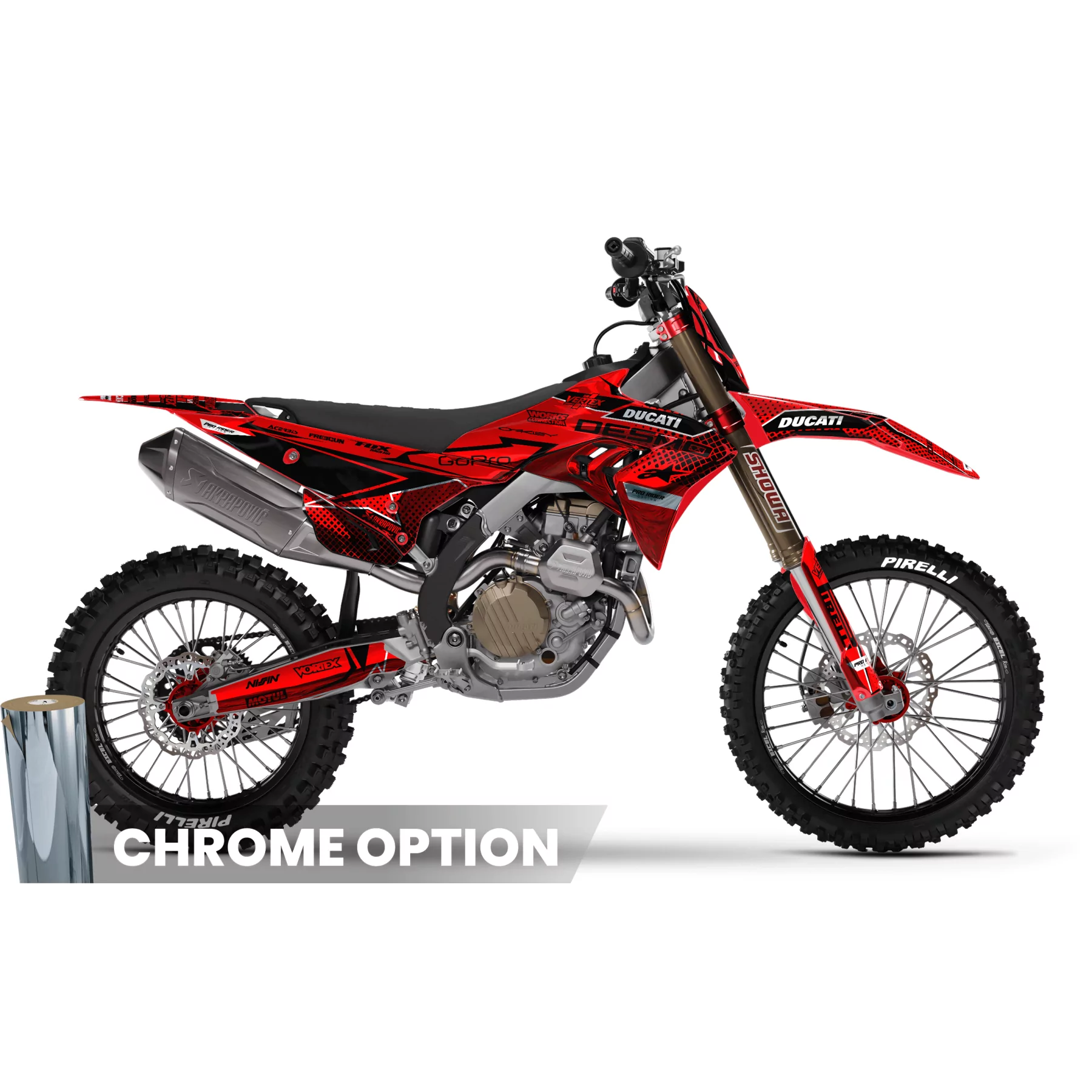 Motorrad-Dekor Dekor MOTOCROSS DUCATI 