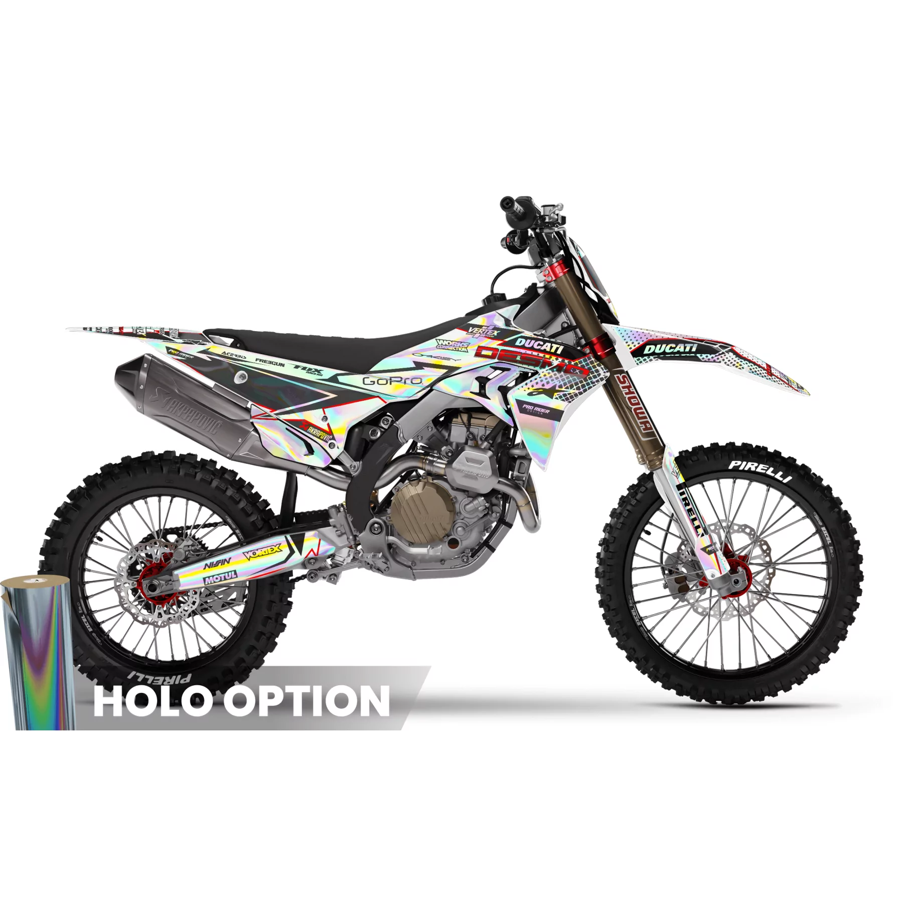 Stickerset motor STICKERSET MOTOCROSS DUCATI | Kegums