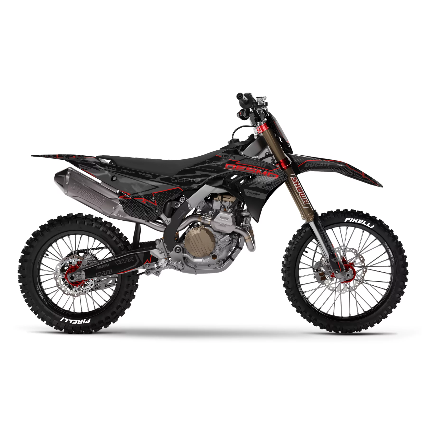 Stickerset motor STICKERSET MOTOCROSS DUCATI | Uddevalla