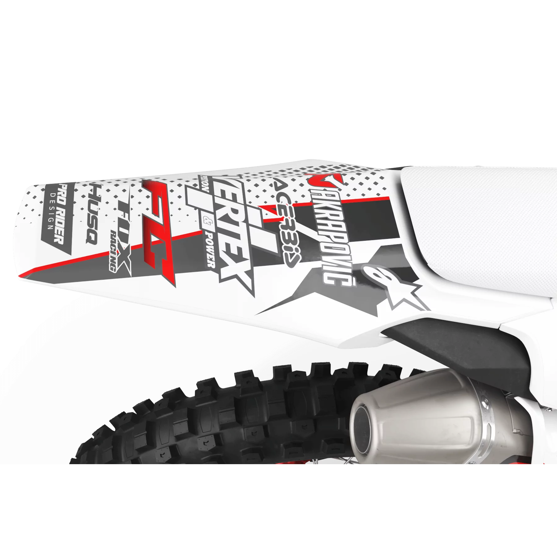 STICKERSET moto Stickerset Motocross HUSQVARNA VERTEX WHITE
