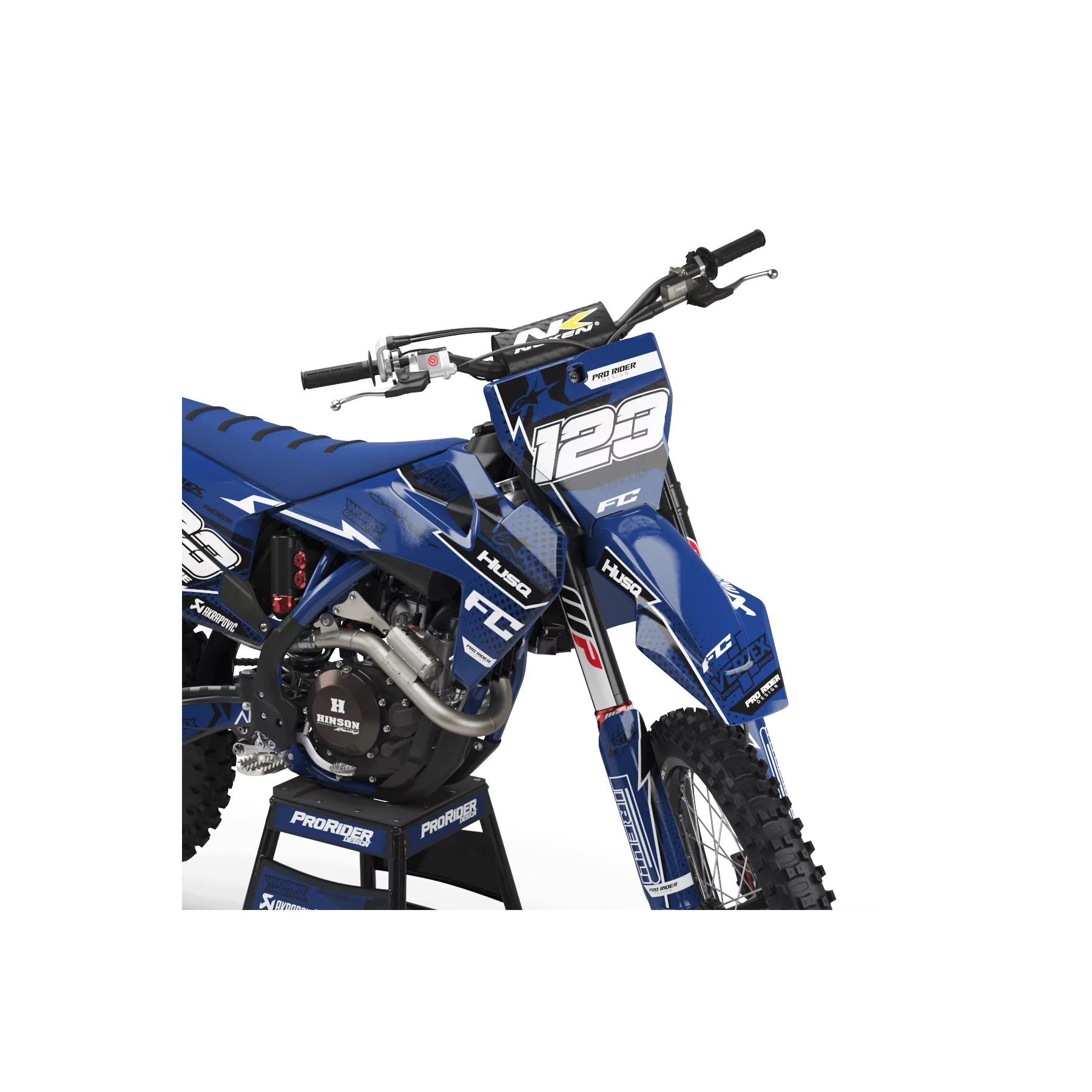 STICKERSET motor Stickerset Motocross HUSQVARNA VERTEX BLUE