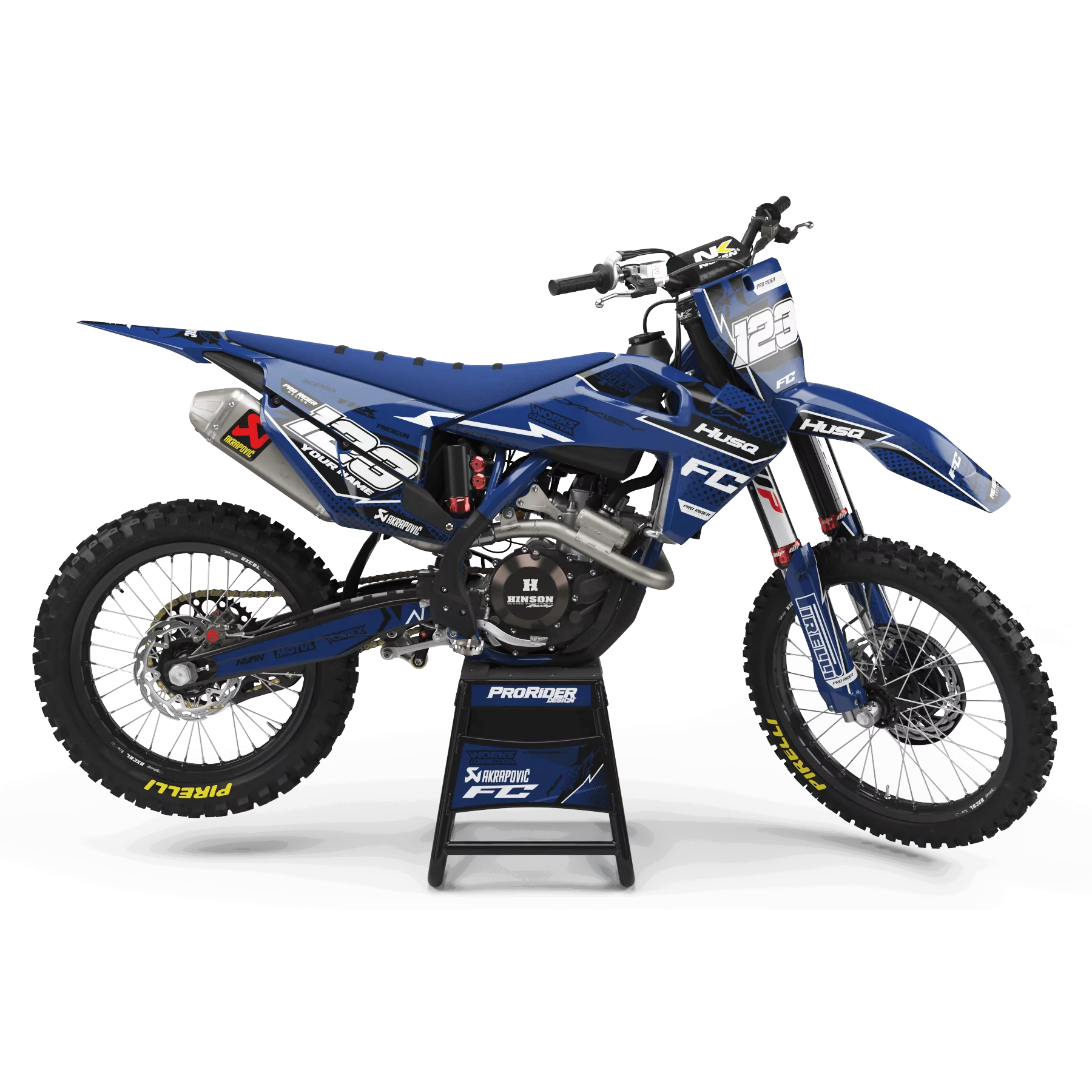 GRAFICHE moto Grafiche Motocross HUSQVARNA VERTEX BLUE