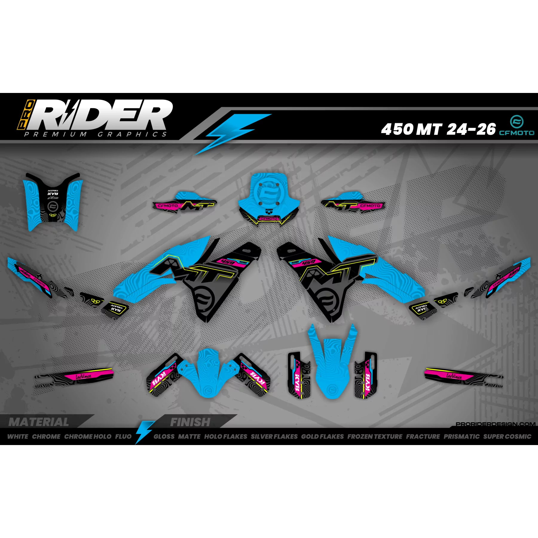 Kit adhesivos moto Kit adhesivos moto CFMOTO 450MT / 700MT / 800MT | Monola
