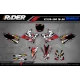 Motorstickerset STICKERSET MOTOCROSS PERSO ALPINESTARS rood (ref:prda4c)
