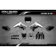 Grafiche moto GRAFICHE Motocross HONDA BUD RACING NERO|BIANCO (REF:PRDA36A5)