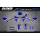 Motorrad Dekor KIT Dekor Motocross YAMAHA CARTOON MANGA BRUSH WHITE/BLUE