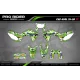 Kit adesivos moto KIT ADESIVOS MOTOCROSS FOX CAMO verde (ref:prda9b)