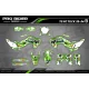 Kit adesivos moto KIT ADESIVOS MOTOCROSS FOX CAMO verde (ref:prda9b)