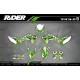 Kit adesivos moto KIT ADESIVOS MOTOCROSS FOX CAMO verde (ref:prda9b)