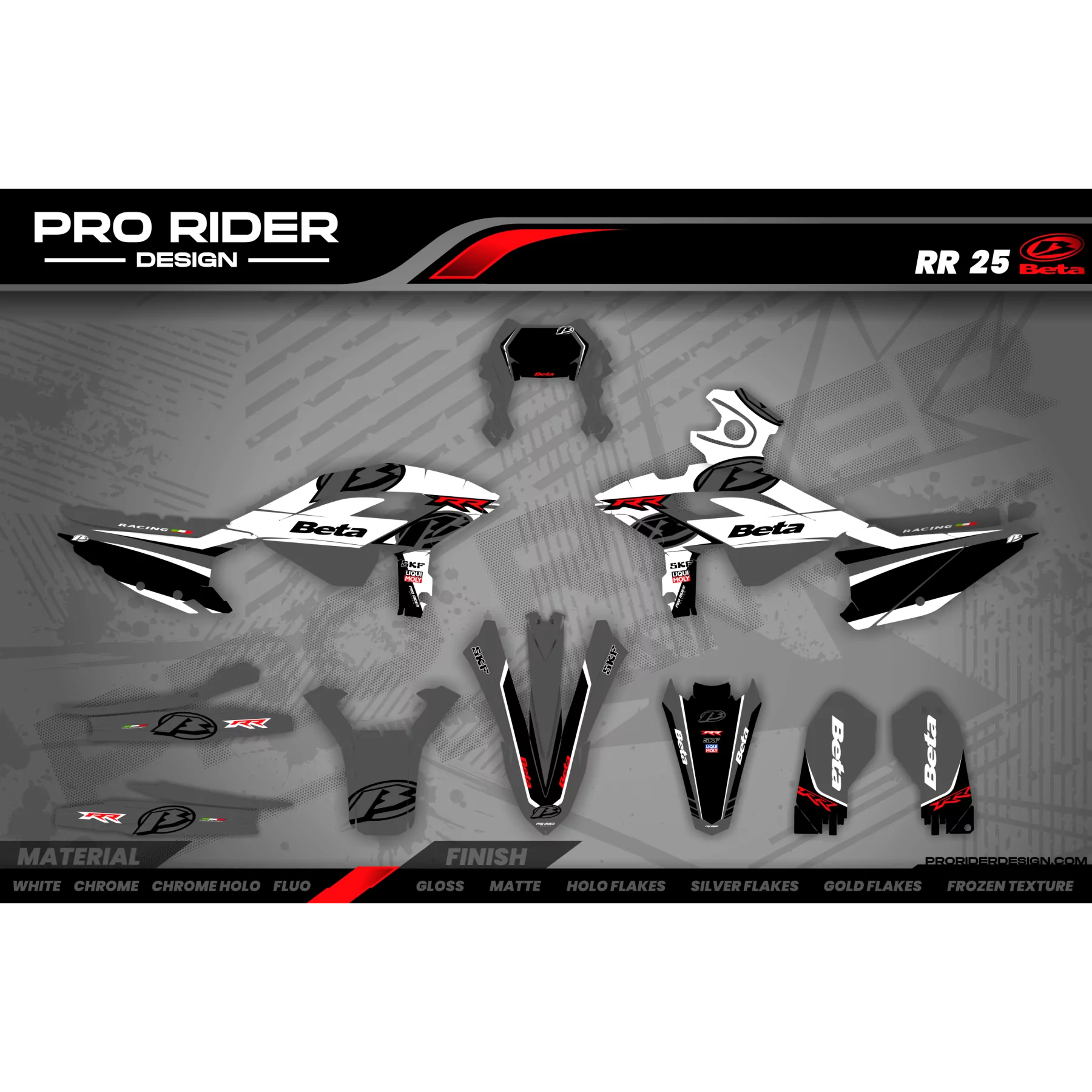Kit adhesivos moto KIT ADHESIVOS MOTOCROSS BETA ALL 'RIDERS D7