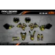 Kit adesivos moto KIT ADESIVOS MOTOCROSS ROCKSTAR ENERGY amarelo (ref:prda16d)