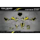 Kit adesivos moto KIT ADESIVOS Motocross ALPINESTARS amarelo (ref:prda4e)