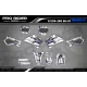 STICKERSET moto STICKERSET Motocross YAMAHA VERTEX WIT