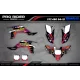 Kit déco moto KIT DECO MOTOCROSS PERSO BOXER rouge (ref:prda1a)