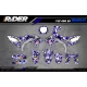 Kit adesivos moto KIT ADESIVOS MOTOCROSS FOX CAMO azul (ref:prda9e)