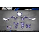 Kit adesivos moto KIT ADESIVOS MOTOCROSS FOX CAMO azul (ref:prda9e)