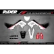 Kit adesivos moto KIT ADESIVOS Motocross HONDA EVS preto e branco
