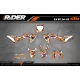 Moto graphics GRAPHICS MOTOCROSS FOX CAMO orange (ref:prda9c)