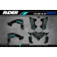 Kit adhesivos moto KIT ADHESIVOS Motocross YAMAHA VERTEX TEAL