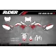 Motocross graphics kit Graphics Motocross CRF HONDA BUD RACING RED|WHITE (REF:PRDA36A6)