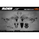 Kit adesivos moto Kit adesivos SUPERMOTARD | READY TO RACE | 690 SMC | Black Grey