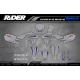 Motorrad-Dekor DEKOR Motocross YAMAHA GREY FLAG