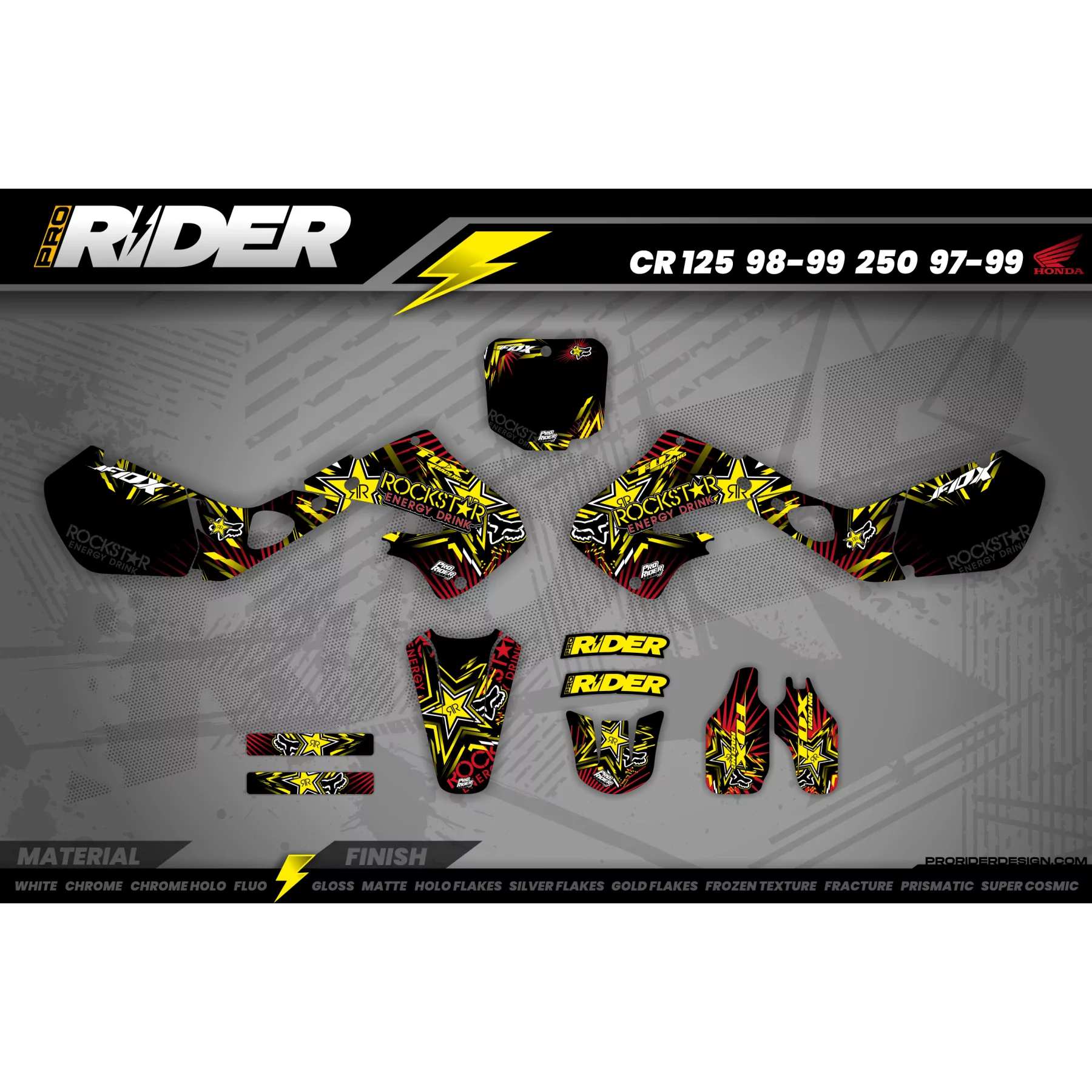 Kit déco moto Kit déco Motocross perso FOXSTAR