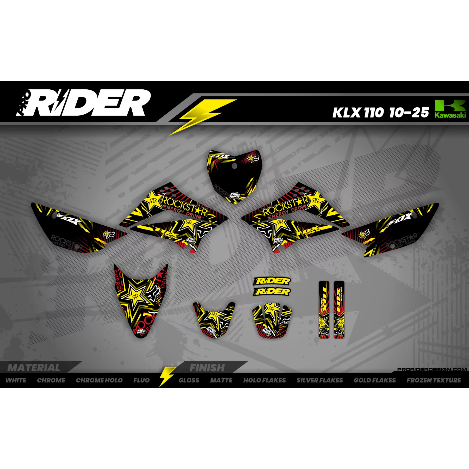 Kit déco moto Kit déco Motocross perso FOXSTAR