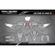 Kit adesivos mota KIT ADESIVOS Motocross HONDA HRC SMX Team PROGRESSIVE | GREY