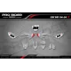 Kit adesivos moto KIT ADESIVOS Motocross HONDA HRC SMX Team PROGRESSIVE | GREY