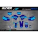 Kit adesivos moto KIT ADESIVOS Motocross e Supermot YAMAHA blue teal