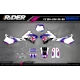 Motorcycle graphics Graphics Motocross YAMAHA 93th blue clicli