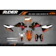 Kit adesivos moto Kit adesivos Motocross KTM personalizado - VORTEX