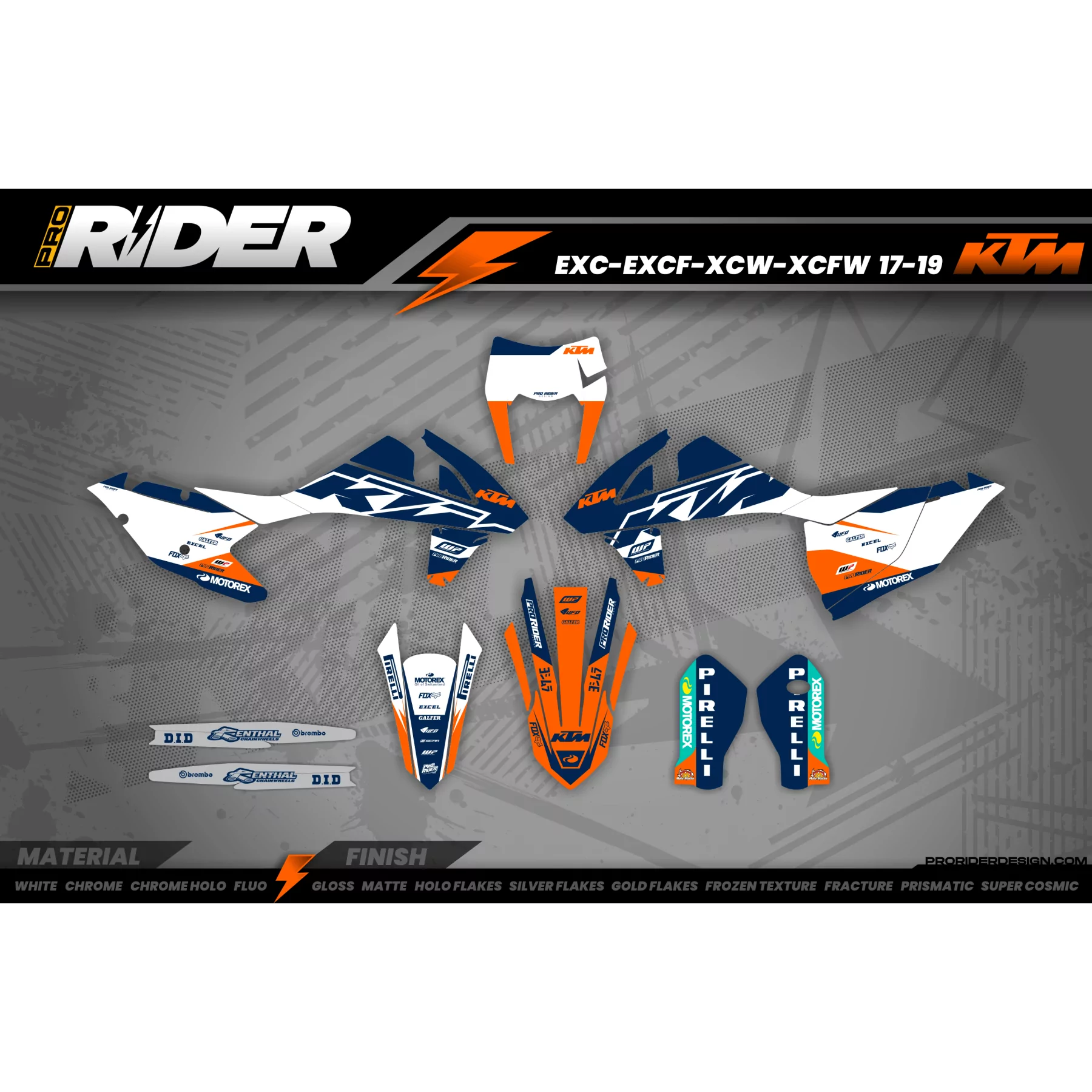 Stickerset moto Stickerset Motocross KTM SX SXF EXC - DRIFTING