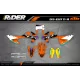 Kit adesivos moto Kit adesivos Motocross KTM SX SXF EXC - ORANGE DRIFTING